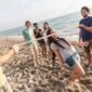 Limbo on beach