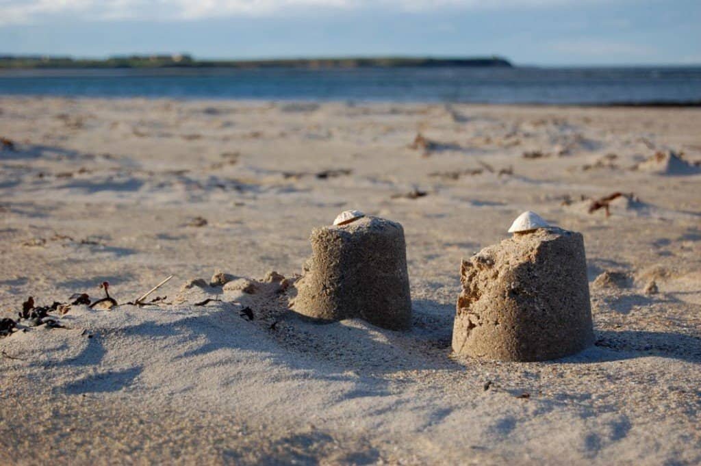 A perfect sandcastle